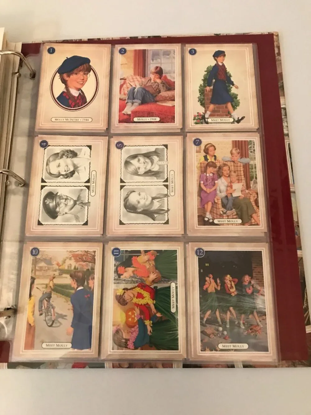 American Girl Trading Cards Album